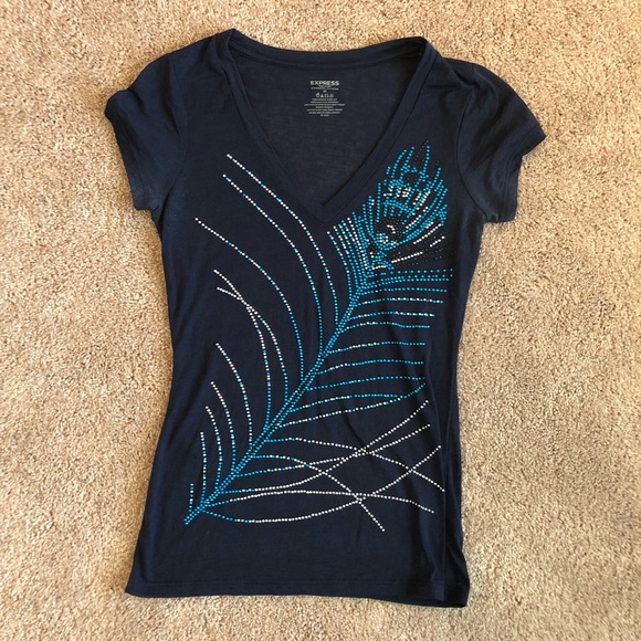 Express Tops - Express Burnout Tee